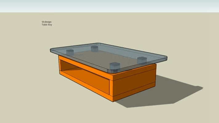 家居茶几 草图大师模型