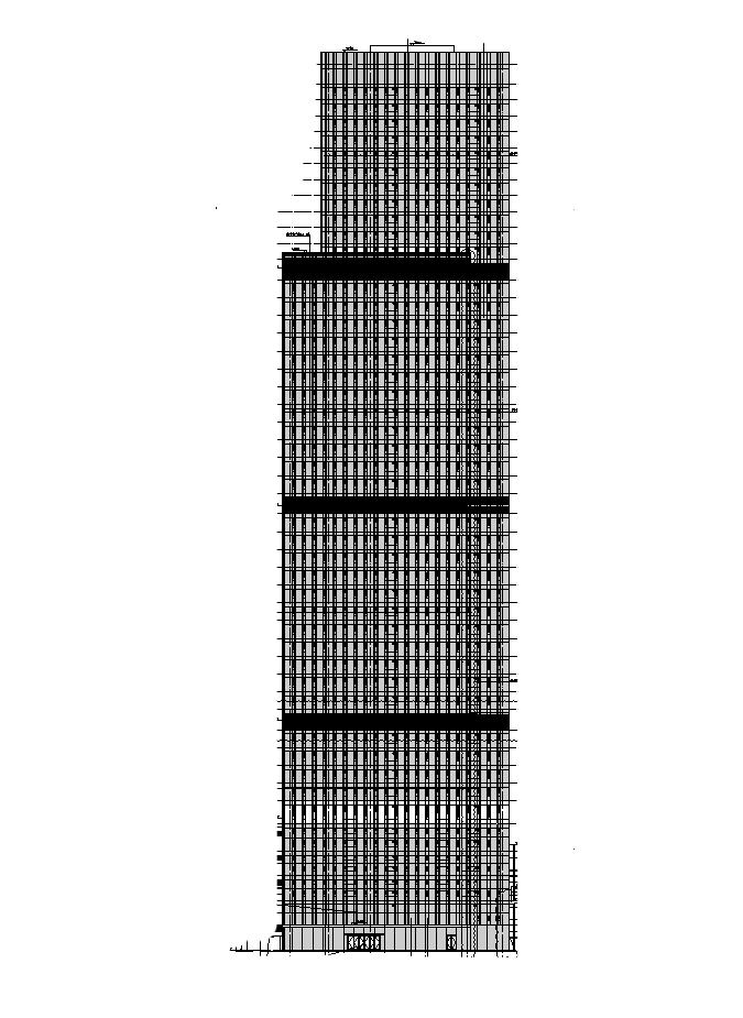 [广西]超高层核心筒华润办公及商业建筑审图施工图(20...