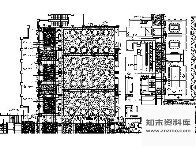 施工图三亚五星酒店主大堂宴会厅施工图
