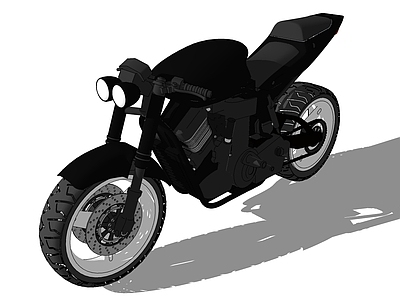现代摩托车 黑色
