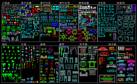 CAD平面图库图片 平面图块