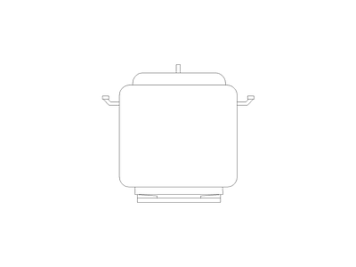厨房设施 现代家具图块别墅家具图块施工图