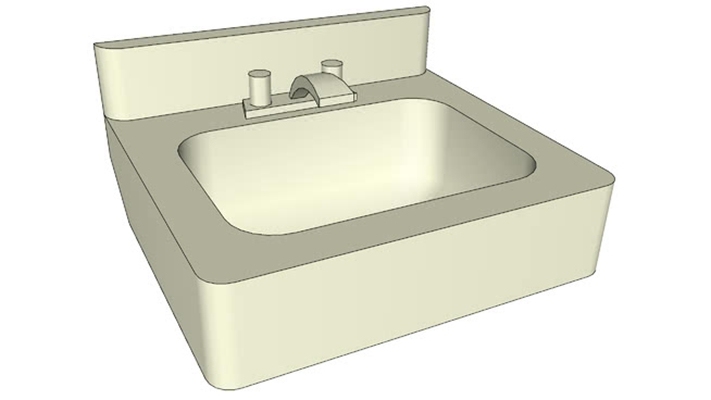 洗手台 草图大师模型