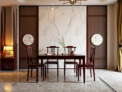新中式家居餐厅