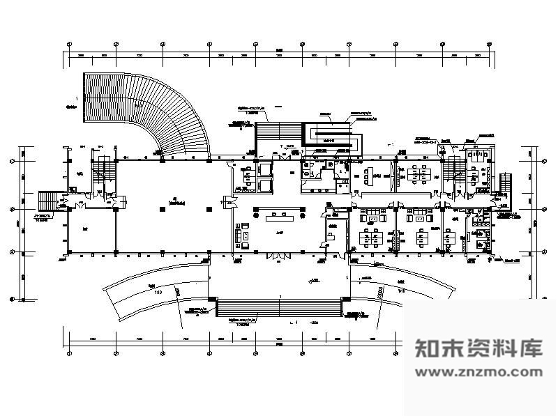 图块/节点某供电局办公空间平面图