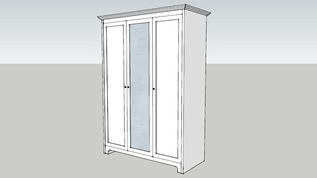 ASPELUND wardrobe w/ 3 doors 冰箱 镜子 打火机 衣柜 柜子