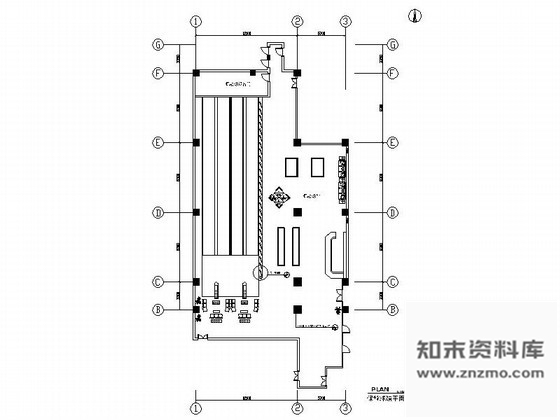 施工图某培训中心保龄球馆室内装修图
