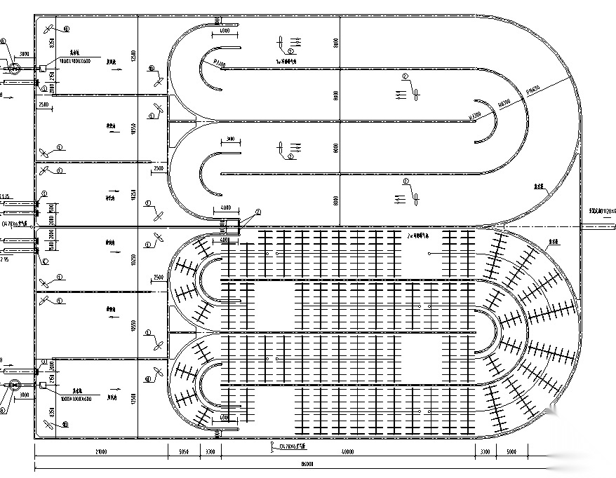 [湖北]污水处理厂水处理工艺设计图（CAD）