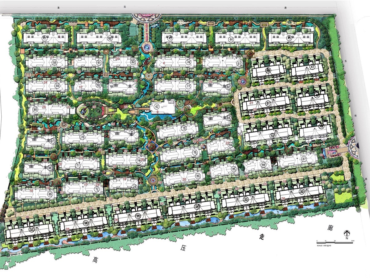 [上海]精品住宅小区规划设计方案 居住区景观