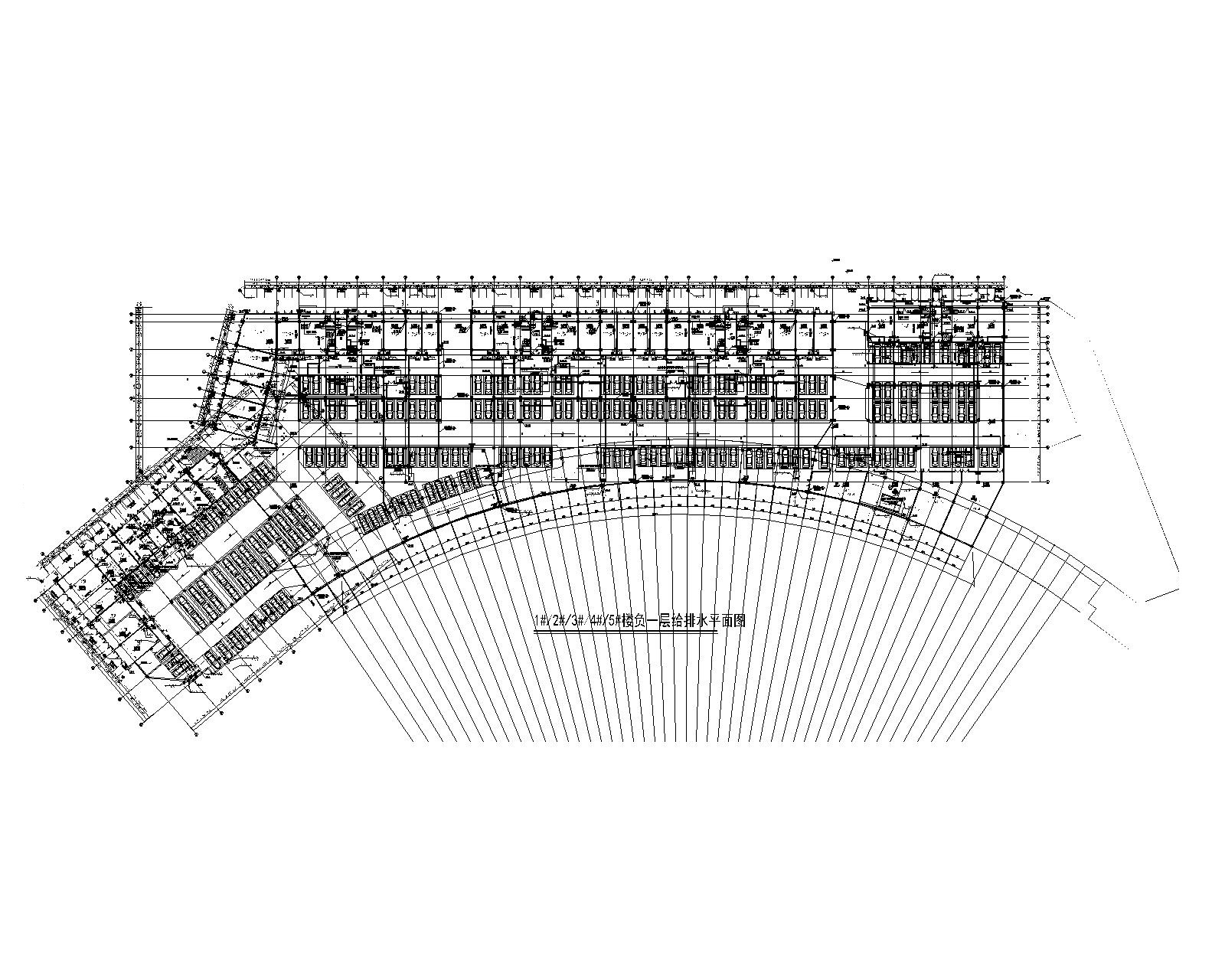 贵州省某县城拆迁安置房给排水施工图 建筑给排水 给排水图