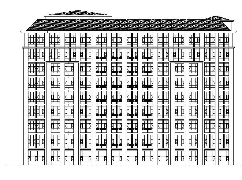 [深圳]高层框架结构护理医生活楼建筑施工图（含效果图...