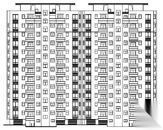 江西某十一层住宅楼建筑施工图