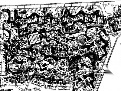 安徽合肥某住宅小区环境景观设计施工图 居住区景观