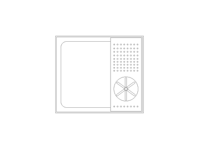 柜子 奶茶店平面图块模块