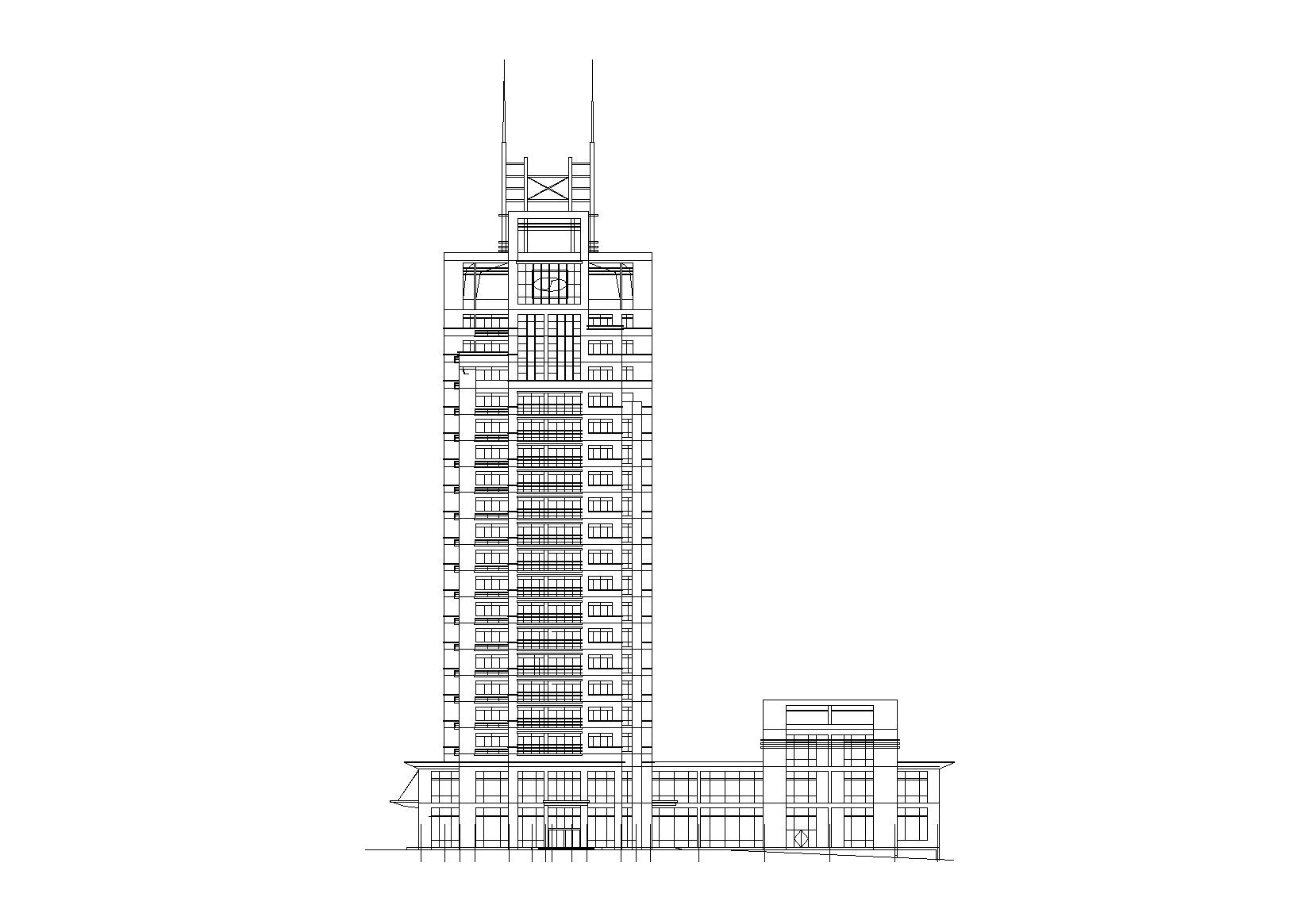 高层写字楼建筑方案施工图