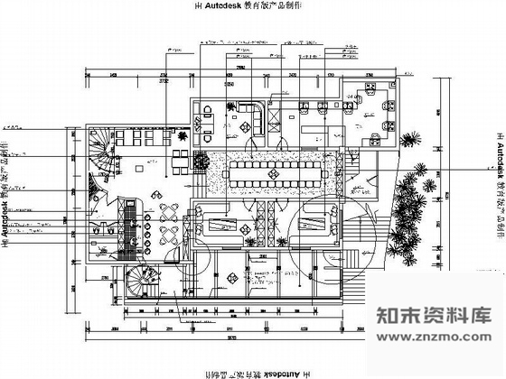 施工图时尚酒吧装修图