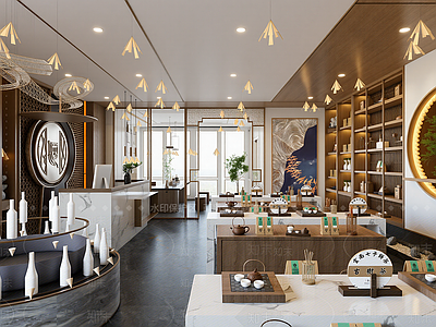 现代茶叶店