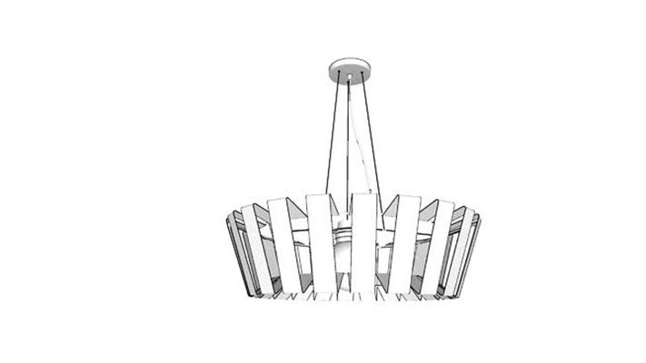 吊灯 草图大师模型