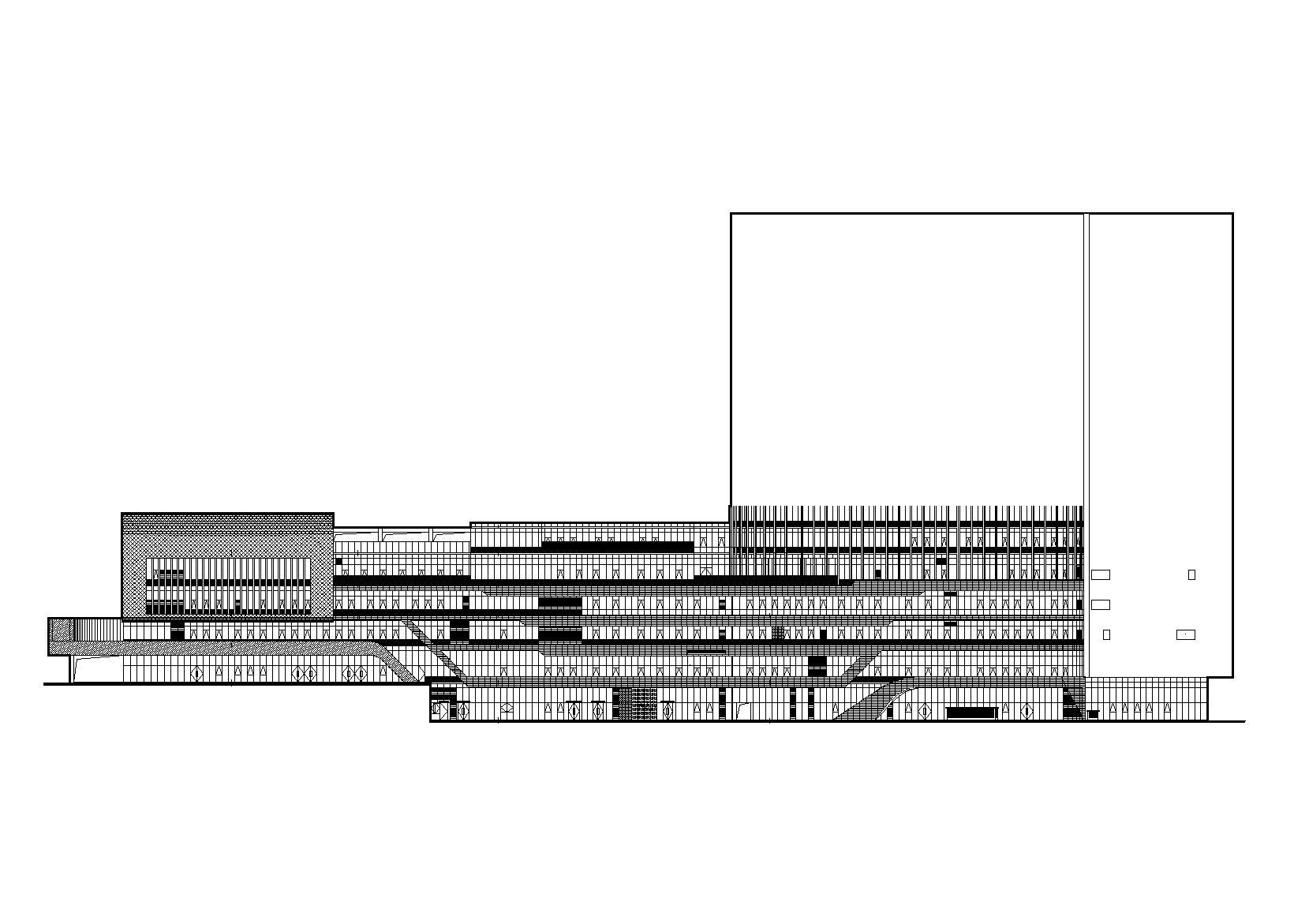 特大型企业医院门诊住院楼建筑施工图