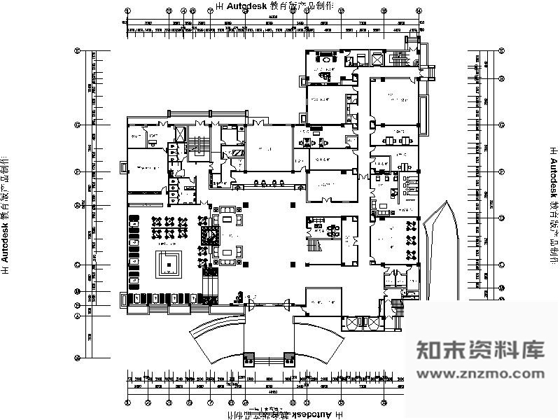 施工图福州四星级国际大酒店装修图