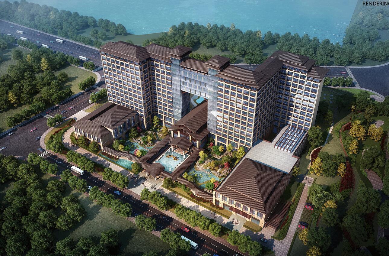 [江苏]响水城东酒店概念建筑方案三设计文本（CAD+动画...