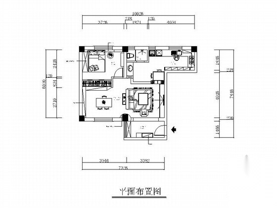 地中海风格小户型一居室装修图 公寓