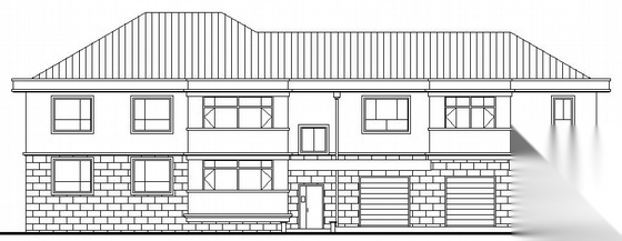 某住宅小区8号车库及住宅楼建筑施工图