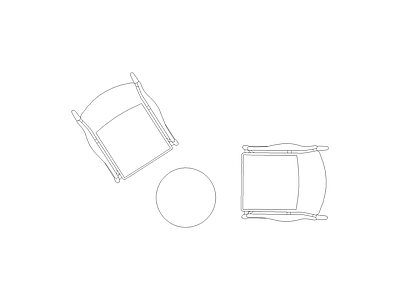 椅子 户型优化专用平面图块版本