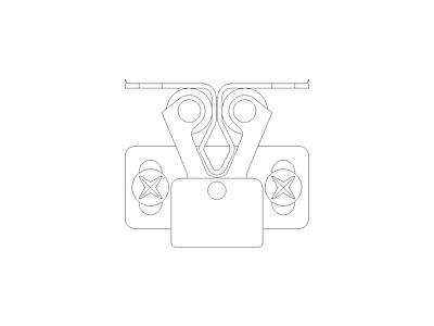 现代五金管件现代五金管件门把手膨胀螺栓管件弯头门锁施工图 弹夹平面
