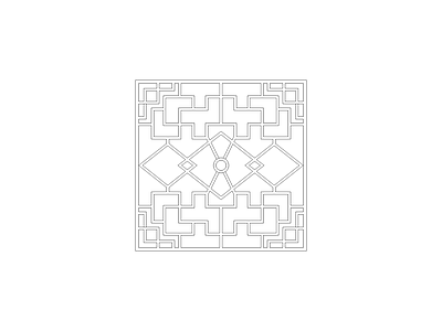 地面拼花 中式家具图块