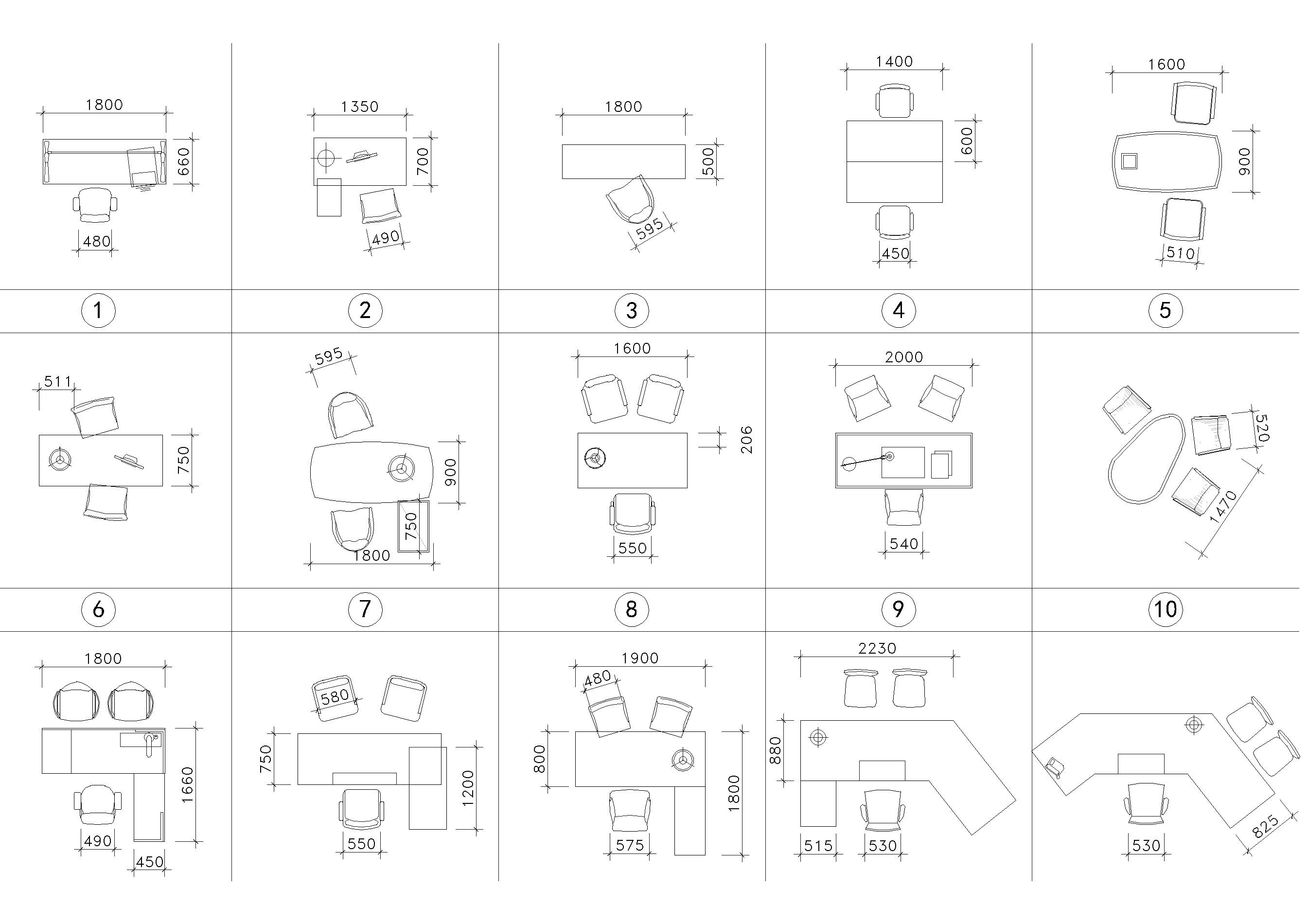 室内家具家私CAD图块