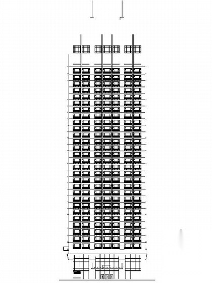[广东]26层玻璃幕墙办公大厦设计施工图（知名建筑&nbsp...