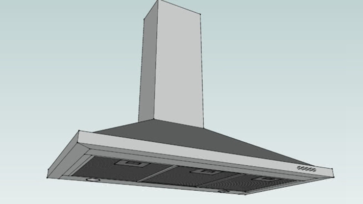 油烟机 草图大师模型