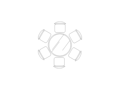 桌椅 欧式平面图块