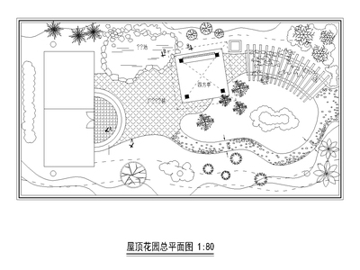 ​21套屋顶花园CAD施工图（17）