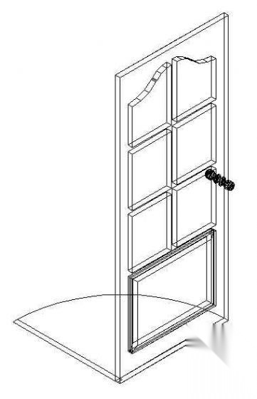 门CAD模型图块