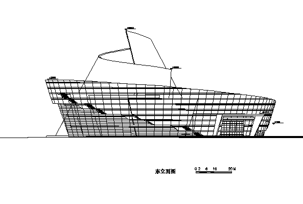 高层框剪结构东莞大剧院建筑施工图（地标建筑） 公共建筑