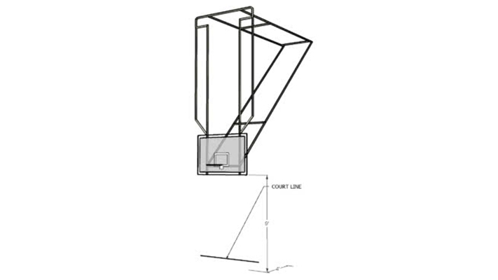 篮球场 草图大师模型
