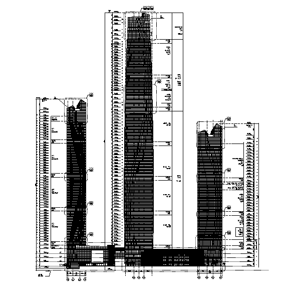 [山东]300米超高层某知名酒店办公综合施工图（16年酒...