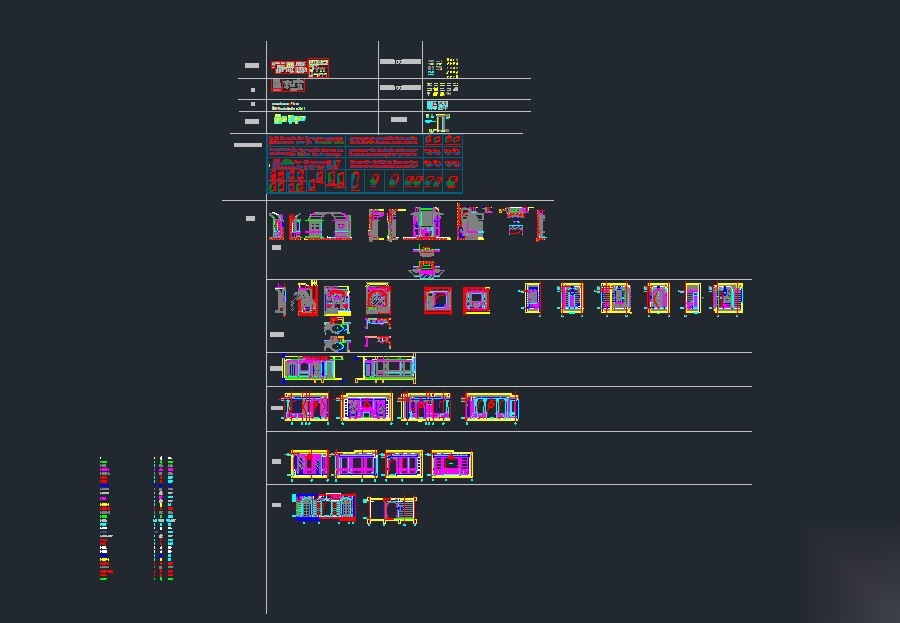 欧式线条CAD