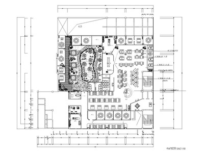 铜锅火锅店装饰设计施工图+3D模型+效果图
