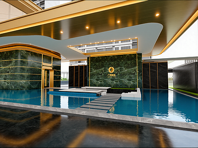 现代售楼处建筑