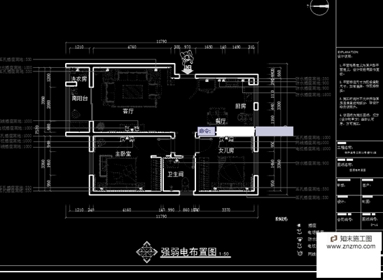 CAD施工图模板