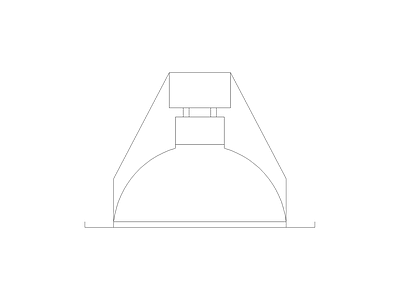 卫生间电器洁具厨具灯具施工图 射灯剖