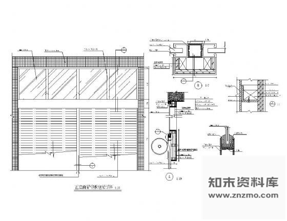 图块/节点商场铝塑板包梁详图