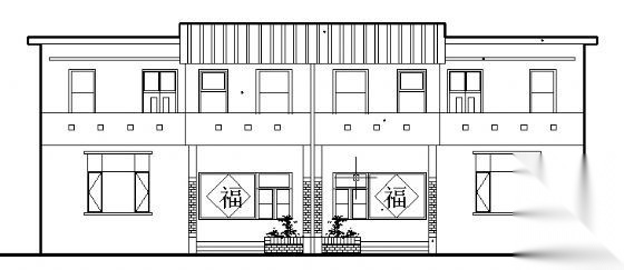 [山西]某二层新农村住宅建筑方案图