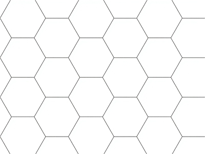 白色六角砖