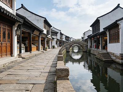 中式街道外景