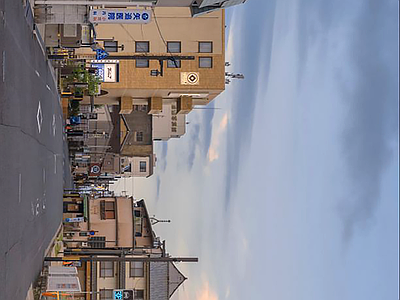 现代街道外景