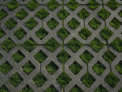 现代植草砖
